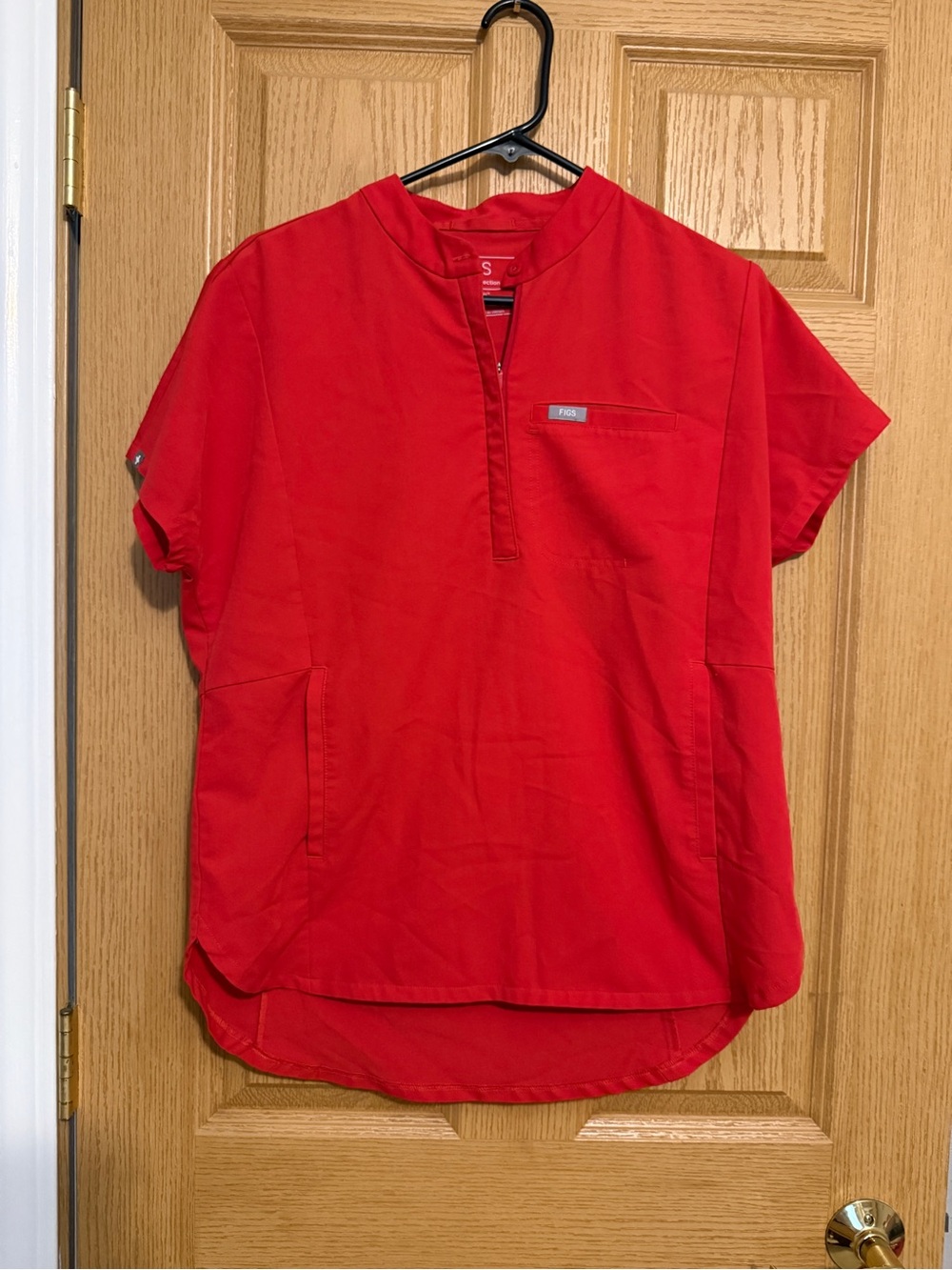 FIGS Women’s bright Red Medical Scrub Top